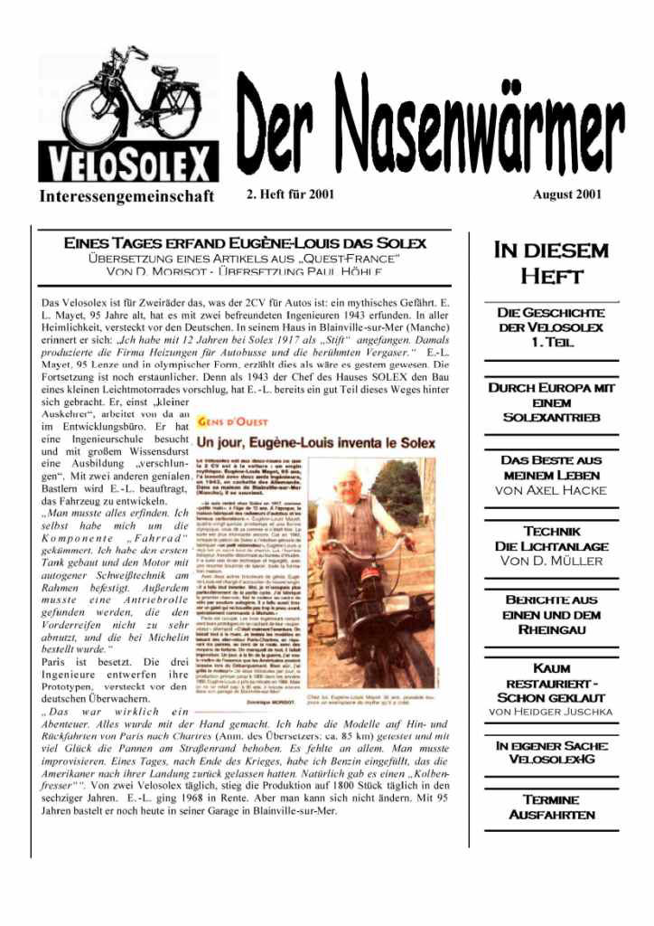 Der Nasenwärmer 2001